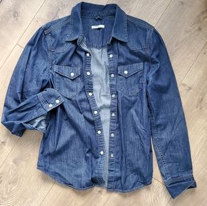 Denim button down shirt